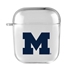 AudioSpice Collegiate Clear Cover for Apple AirPods Generation 1/2 Case with Safety Cord - Michigan Wolverines
