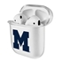 AudioSpice Collegiate Clear Cover for Apple AirPods Generation 1/2 Case with Safety Cord - Michigan Wolverines
