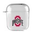 AudioSpice Collegiate Clear Cover for Apple AirPods Generation 1/2 Case with Safety Cord - Ohio State Buckeyes
