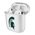 AudioSpice Collegiate Clear Cover for Apple AirPods Generation 1/2 Case with Safety Cord - Michigan State Spartans
