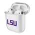 AudioSpice Collegiate Clear Cover for Apple AirPods Generation 1/2 Case with Safety Cord - LSU Tigers
