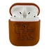 AudioSpice Collegiate Leather Cover for Apple AirPods Generation 1/2 Case with Carabiner and Safety Cord - Kentucky Wildcats
