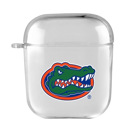 AudioSpice Collegiate Clear Cover for Apple AirPods Generation 1/2 Case with Safety Cord - Florida Gators
