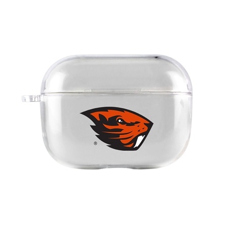 AudioSpice Collegiate Clear Cover for Apple AirPods Pro Case with Safety Cord - Oregon State Beavers
