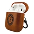 AudioSpice Collegiate Leather Cover for Apple AirPods Generation 1/2 Case with Carabiner and Safety Cord - Alabama Crimson Tide
