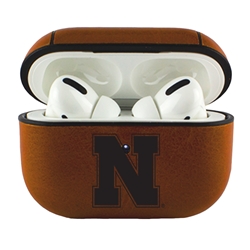 
AudioSpice Collegiate Leather Cover for Apple AirPods Pro Case with Carabiner and Safety Cord - Nebraska Cornhuskers