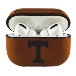 
AudioSpice Collegiate Leather Cover for Apple AirPods Pro Case with Carabiner and Safety Cord - Tennessee Volunteers