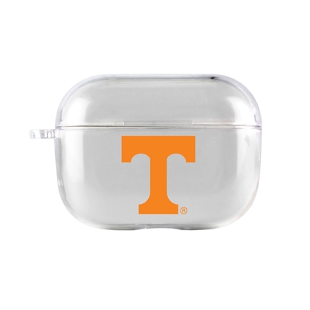 AudioSpice Collegiate Clear Cover for Apple AirPods Pro Case with Safety Cord - Tennessee Volunteers
