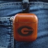 AudioSpice Collegiate Leather Cover for Apple AirPods Generation 1/2 Case with Carabiner and Safety Cord - Georgia Bulldogs
