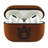 AudioSpice Collegiate Leather Cover for Apple AirPods Pro Case with Carabiner and Safety Cord - Auburn Tigers
