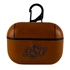 AudioSpice Collegiate Leather Cover for Apple AirPods Pro Case with Carabiner and Safety Cord - Oklahoma State Cowboys
