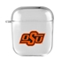 AudioSpice Collegiate Clear Cover for Apple AirPods Generation 1/2 Case with Safety Cord - Oklahoma State Cowboys
