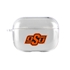 AudioSpice Collegiate Clear Cover for Apple AirPods Pro Case with Safety Cord - Oklahoma State Cowboys
