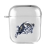 AudioSpice Collegiate Clear Cover for Apple AirPods Generation 1/2 Case with Safety Cord - Navy Midshipmen

