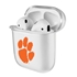 AudioSpice Collegiate Clear Cover for Apple AirPods Generation 1/2 Case with Safety Cord - Clemson Tigers
