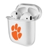 AudioSpice Collegiate Clear Cover for Apple AirPods Generation 1/2 Case with Safety Cord - Clemson Tigers
