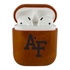 AudioSpice Collegiate Leather Cover for Apple AirPods Generation 1/2 Case with Carabiner and Safety Cord - Air Force Falcons
