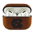 AudioSpice Collegiate Leather Cover for Apple AirPods Pro Case with Carabiner and Safety Cord - North Carolina Tar Heels
