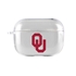AudioSpice Collegiate Clear Cover for Apple AirPods Pro Case with Safety Cord - Oklahoma Sooners
