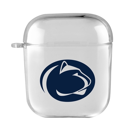 AudioSpice Collegiate Clear Cover for Apple AirPods Generation 1/2 Case with Safety Cord - Penn State Nittany Lions
