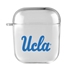 AudioSpice Collegiate Clear Cover for Apple AirPods Generation 1/2 Case with Safety Cord - UCLA Bruins
