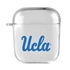 AudioSpice Collegiate Clear Cover for Apple AirPods Generation 1/2 Case with Safety Cord - UCLA Bruins
