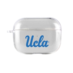 
AudioSpice Collegiate Clear Cover for Apple AirPods Pro Case with Safety Cord - UCLA Bruins