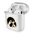 AudioSpice Collegiate Clear Cover for Apple AirPods Generation 1/2 Case with Safety Cord - Iowa Hawkeyes
