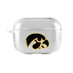 
AudioSpice Collegiate Clear Cover for Apple AirPods Pro Case with Safety Cord - Iowa Hawkeyes