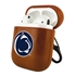 AudioSpice Collegiate Leather Cover for Apple AirPods Generation 1/2 Case with Carabiner and Safety Cord - Penn State Nittany Lions
