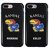 Collegiate Case for iPhone 7 Plus / 8 Plus  – Hybrid Kansas Jayhawks - Personalized
