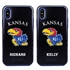 Collegiate Case for iPhone X / XS  – Hybrid Kansas Jayhawks - Personalized
