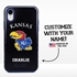 Collegiate Case for iPhone XR  – Hybrid Kansas Jayhawks - Personalized
