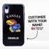 Collegiate Case for iPhone XR  – Hybrid Kansas Jayhawks - Personalized
