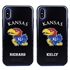 Collegiate Case for iPhone XS Max  – Hybrid Kansas Jayhawks - Personalized
