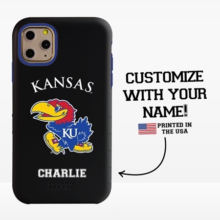 Collegiate Case for iPhone 11 Pro  – Hybrid Kansas Jayhawks - Personalized
