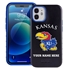 Collegiate Case for iPhone 12 Mini  – Hybrid Kansas Jayhawks - Personalized
