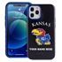 Collegiate Case for iPhone 12 Pro Max  – Hybrid Kansas Jayhawks - Personalized
