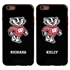 Collegiate Case for iPhone 6 Plus / 6s Plus  – Hybrid Wisconsin Badgers - Personalized
