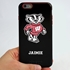 Collegiate Case for iPhone 6 Plus / 6s Plus  – Hybrid Wisconsin Badgers - Personalized
