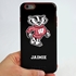 Collegiate Case for iPhone 6 Plus / 6s Plus  – Hybrid Wisconsin Badgers - Personalized
