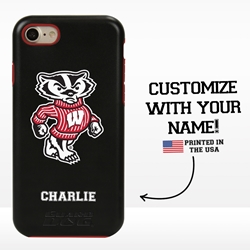 
Collegiate Case for iPhone 7 / 8  – Hybrid Wisconsin Badgers - Personalized