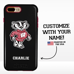 
Collegiate Case for iPhone 7 Plus / 8 Plus  – Hybrid Wisconsin Badgers - Personalized