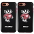 Collegiate Case for iPhone 7 Plus / 8 Plus  – Hybrid Wisconsin Badgers - Personalized
