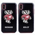 Collegiate Case for iPhone X / XS  – Hybrid Wisconsin Badgers - Personalized
