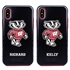 Collegiate Case for iPhone X / XS  – Hybrid Wisconsin Badgers - Personalized
