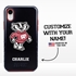 Collegiate Case for iPhone XR  – Hybrid Wisconsin Badgers - Personalized
