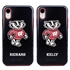 Collegiate Case for iPhone XR  – Hybrid Wisconsin Badgers - Personalized
