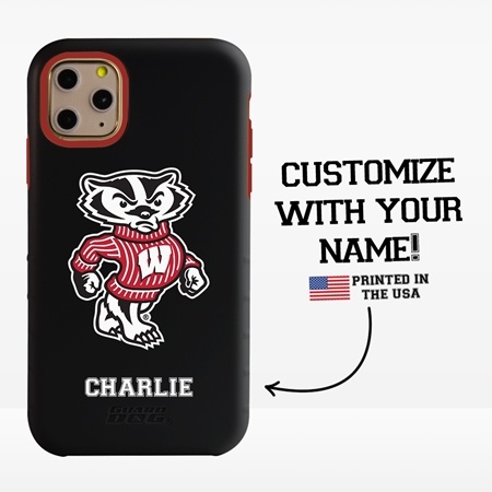 Collegiate Case for iPhone 11 Pro  – Hybrid Wisconsin Badgers - Personalized
