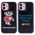 Collegiate Case for iPhone 12 Mini  – Hybrid Wisconsin Badgers - Personalized
